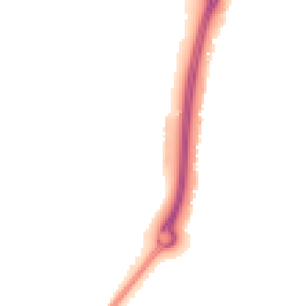 Night-time road noise heatmap for CV21 1SQ