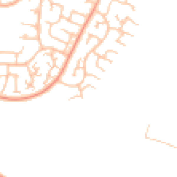 Daytime road noise heatmap for CV21 1TJ