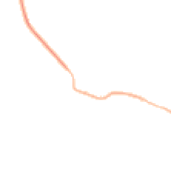 Night-time road noise heatmap for CV21 1UU