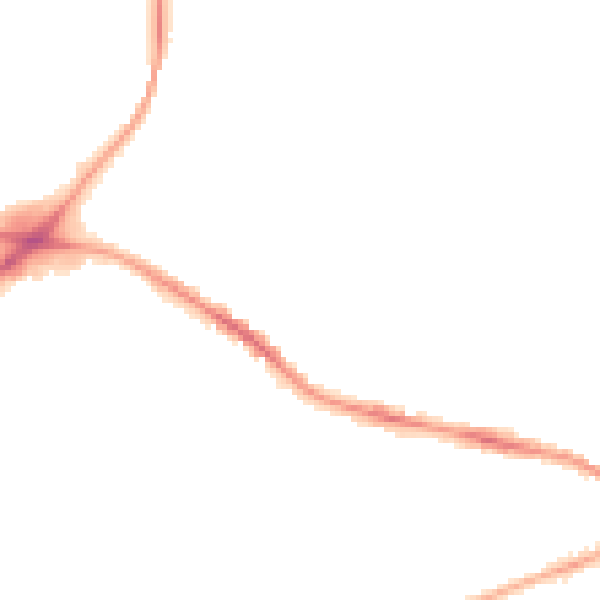Night-time road noise heatmap for CV21 2HY