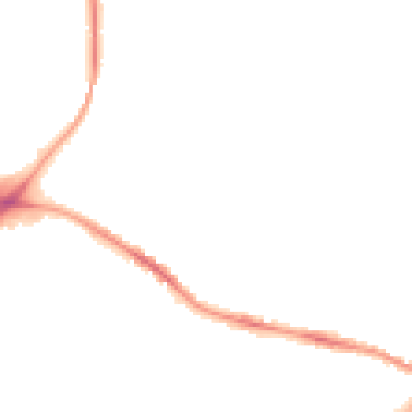 Night-time road noise heatmap for CV21 2HZ