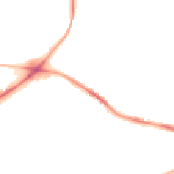 Night-time road noise heatmap for CV21 2JE