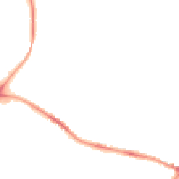 Night-time road noise heatmap for CV21 2JW