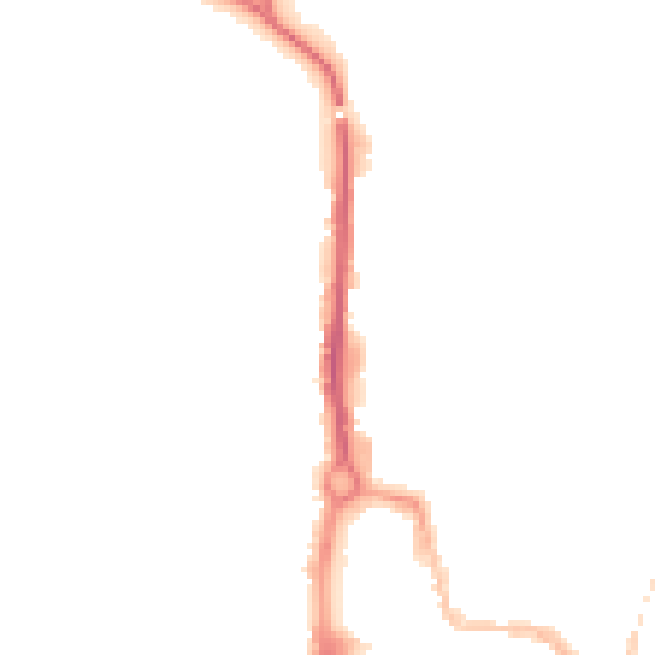 Night-time road noise heatmap for CV21 2LS