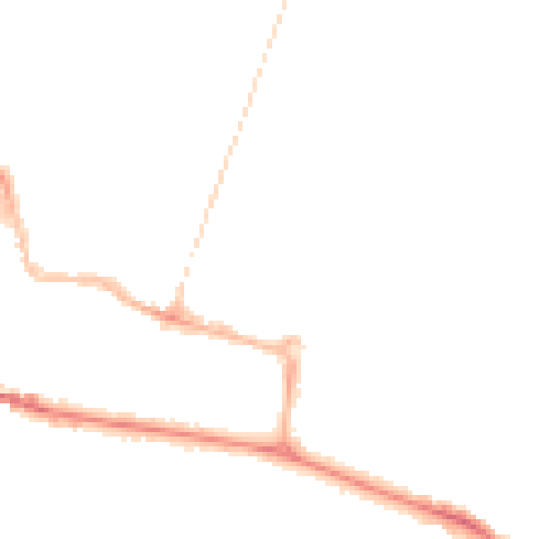 Night-time road noise heatmap for CV21 3JF