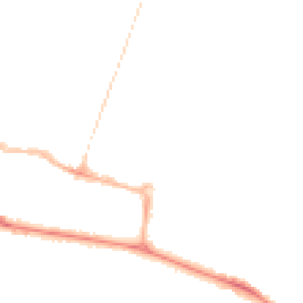Night-time road noise heatmap for CV21 3JN