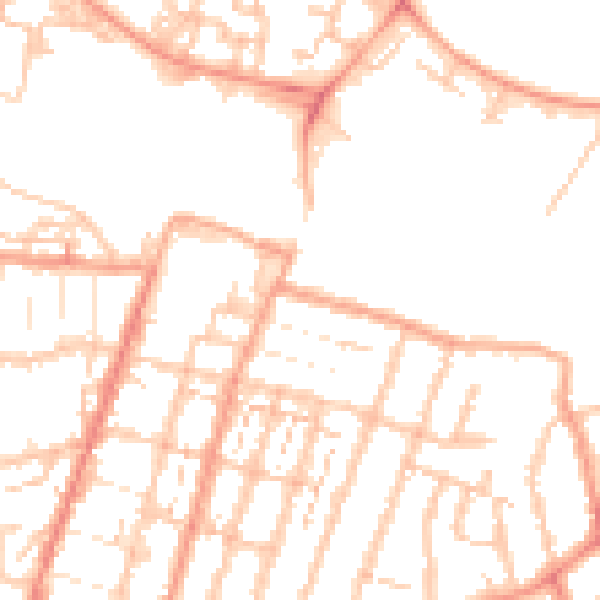 Daytime road noise heatmap for CV21 3LH