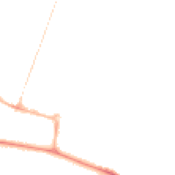 Night-time road noise heatmap for CV21 3NA