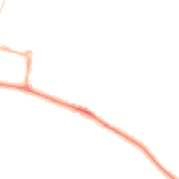 Night-time road noise heatmap for CV21 3TH