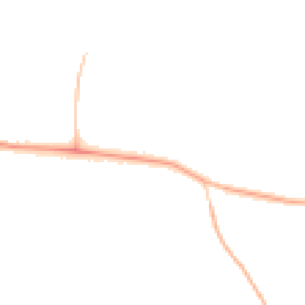 Night-time road noise heatmap for CV21 4DU