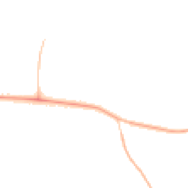 Night-time road noise heatmap for CV21 4DW