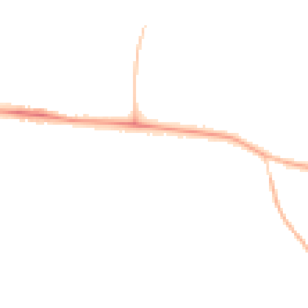 Night-time road noise heatmap for CV21 4EX