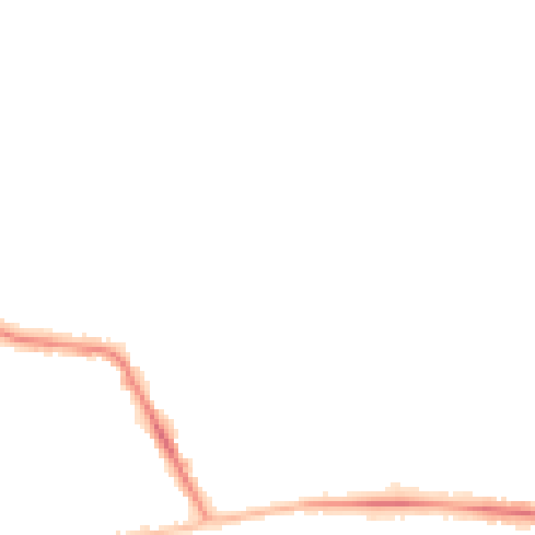 Night-time road noise heatmap for CV21 4JH