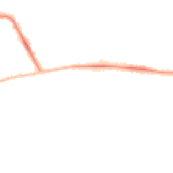 Night-time road noise heatmap for CV21 4JP