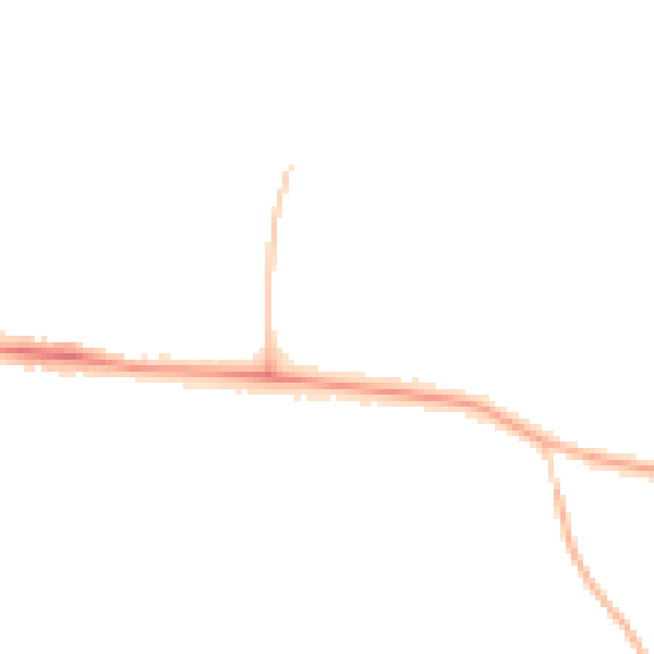 Night-time road noise heatmap for CV21 4PH