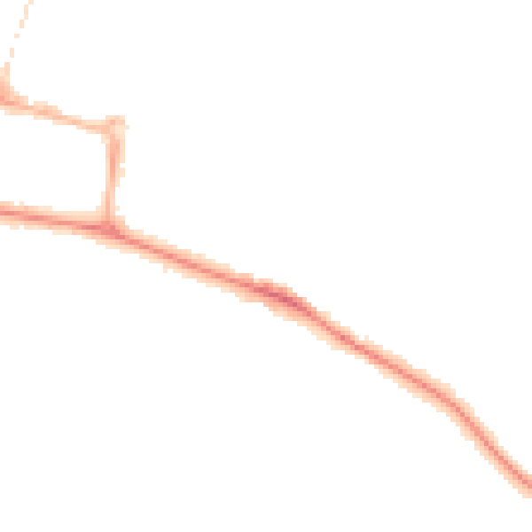 Night-time road noise heatmap for CV22 5AR