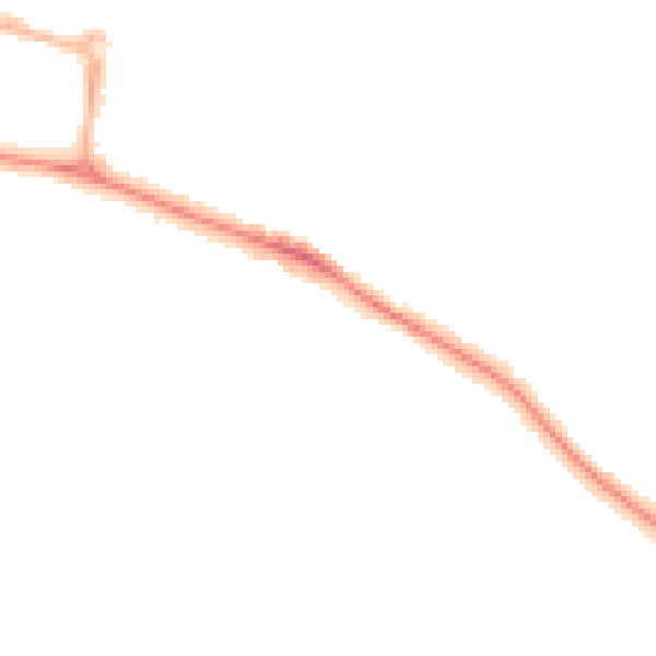 Night-time road noise heatmap for CV22 5AY