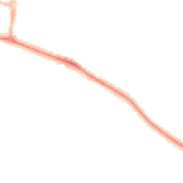 Night-time road noise heatmap for CV22 5AZ