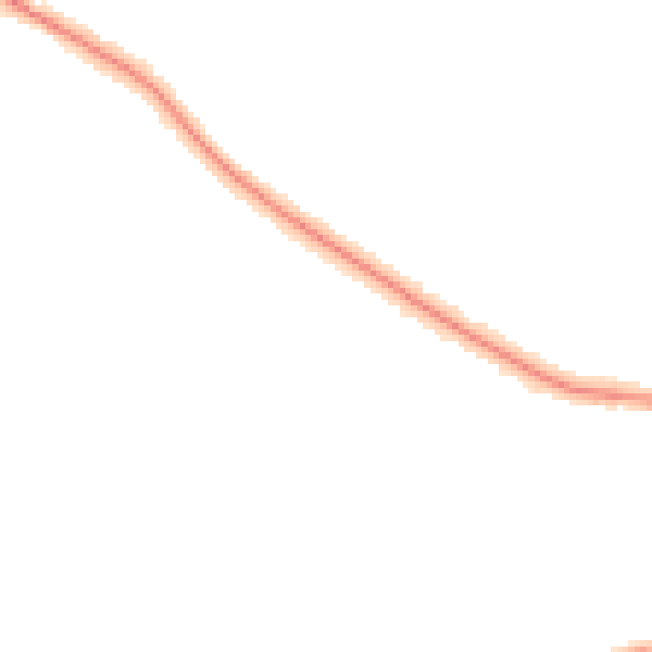 Night-time road noise heatmap for CV22 5LE