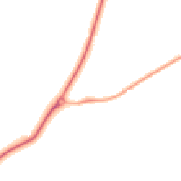 Night-time road noise heatmap for CV22 7YN