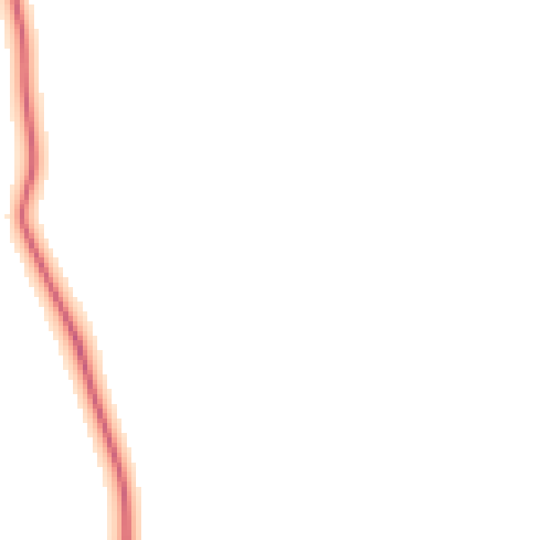 Night-time road noise heatmap for CV23 8UN