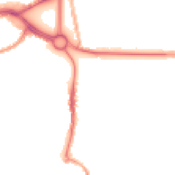 Night-time road noise heatmap for CV3 1AF