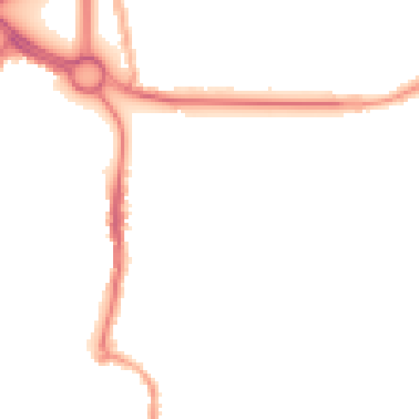 Night-time road noise heatmap for CV3 1AL