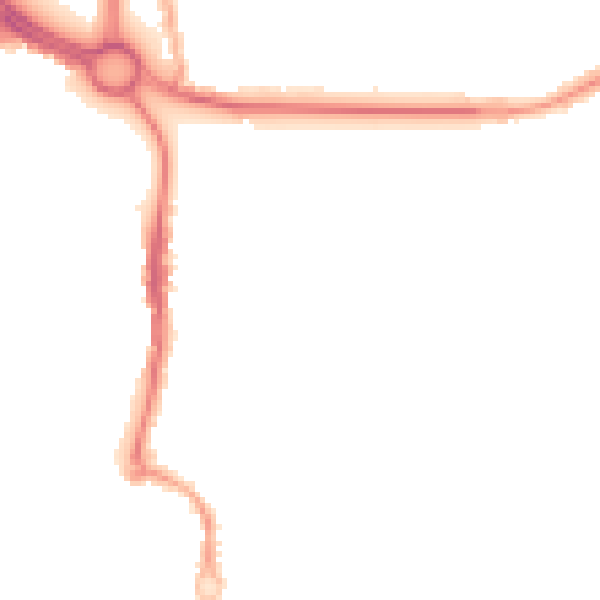Night-time road noise heatmap for CV3 1AQ