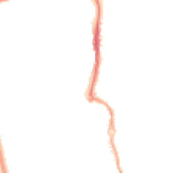 Night-time road noise heatmap for CV3 1BG