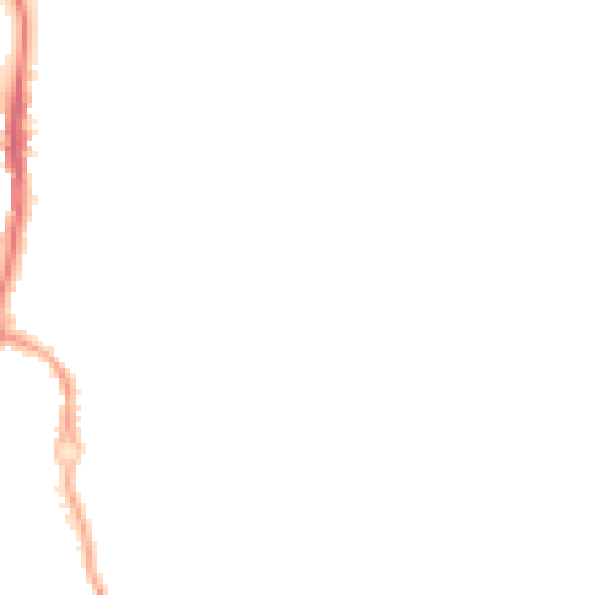 Night-time road noise heatmap for CV3 1BT