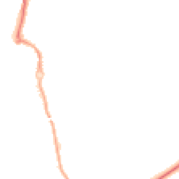 Night-time road noise heatmap for CV3 1BX