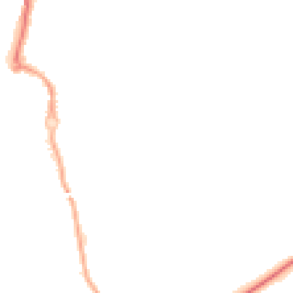 Night-time road noise heatmap for CV3 1BZ