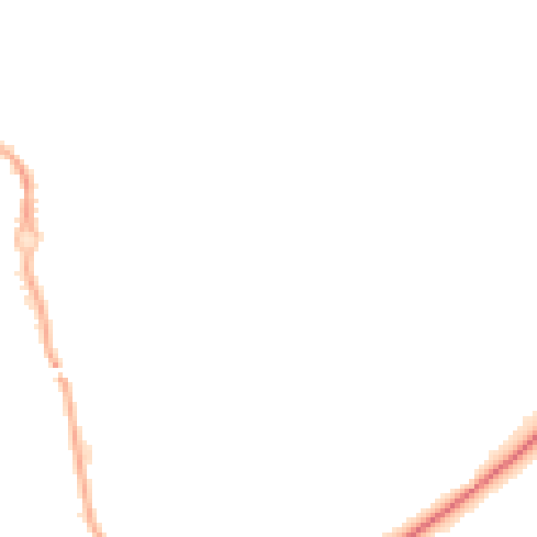 Night-time road noise heatmap for CV3 1DD