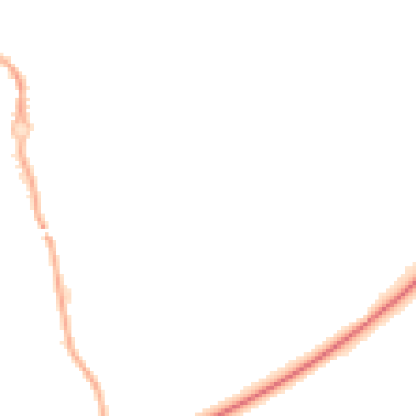 Night-time road noise heatmap for CV3 1DF