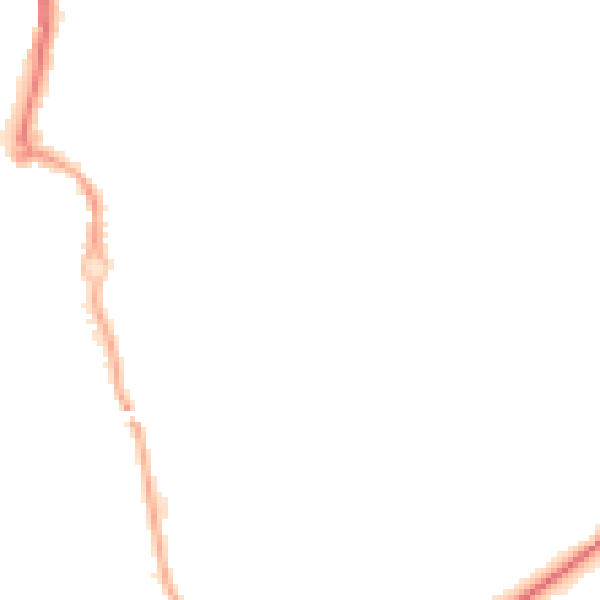 Night-time road noise heatmap for CV3 1DN