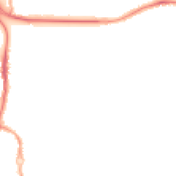 Night-time road noise heatmap for CV3 1FX