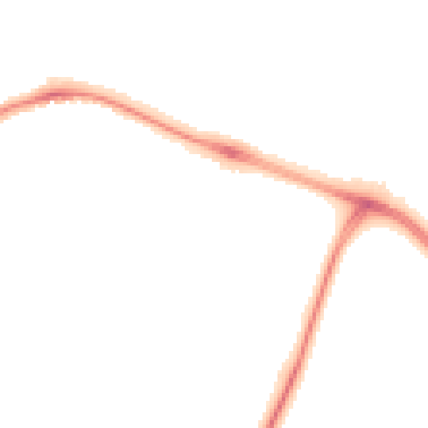 Night-time road noise heatmap for CV3 1JG