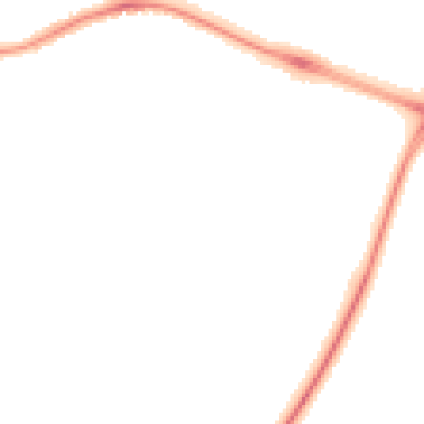 Night-time road noise heatmap for CV3 1JQ