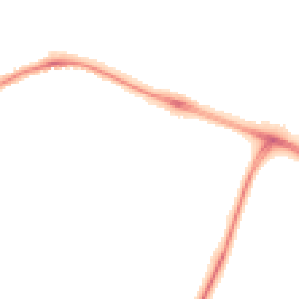Night-time road noise heatmap for CV3 1LH