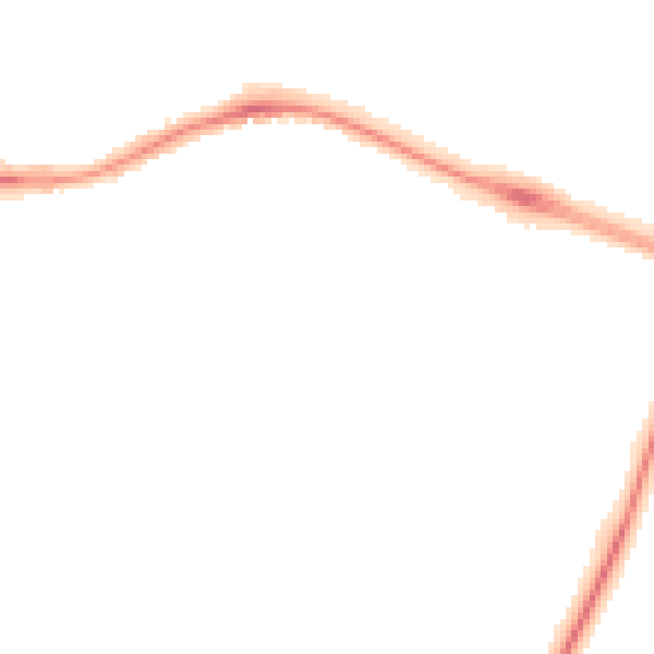 Night-time road noise heatmap for CV3 1LQ