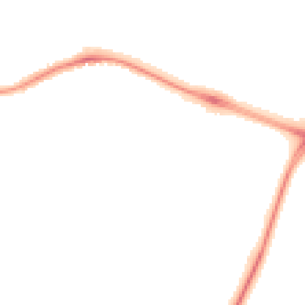 Night-time road noise heatmap for CV3 1LX