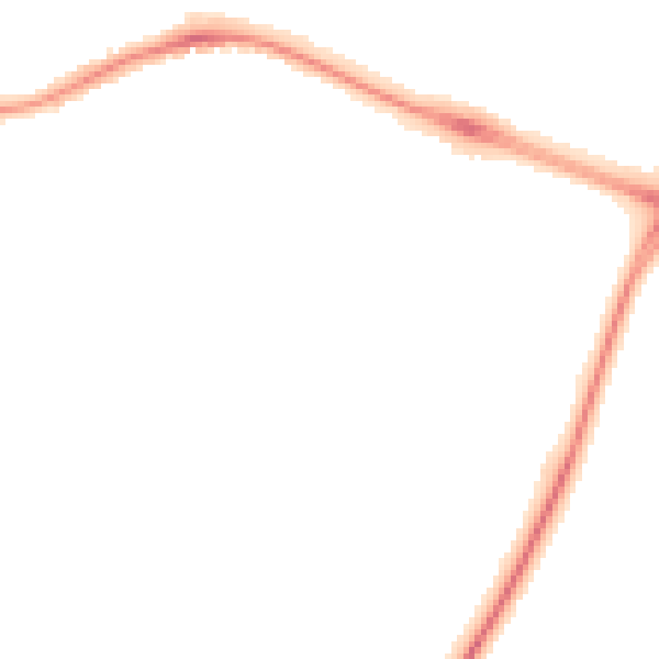 Night-time road noise heatmap for CV3 1NB