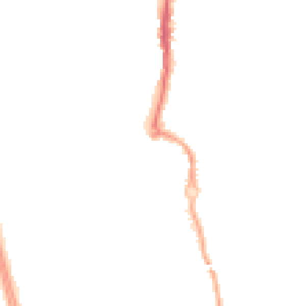 Night-time road noise heatmap for CV3 1NT