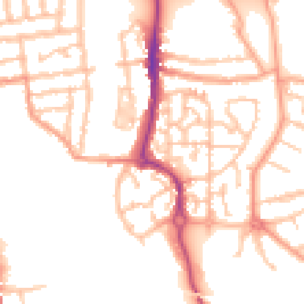 Daytime road noise heatmap for CV3 1PR