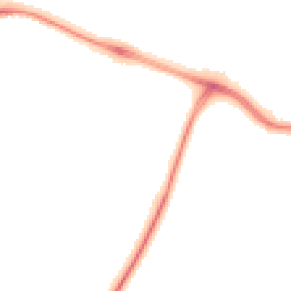Night-time road noise heatmap for CV3 1QG