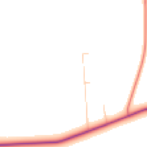 Daytime road noise heatmap for CV3 2AB