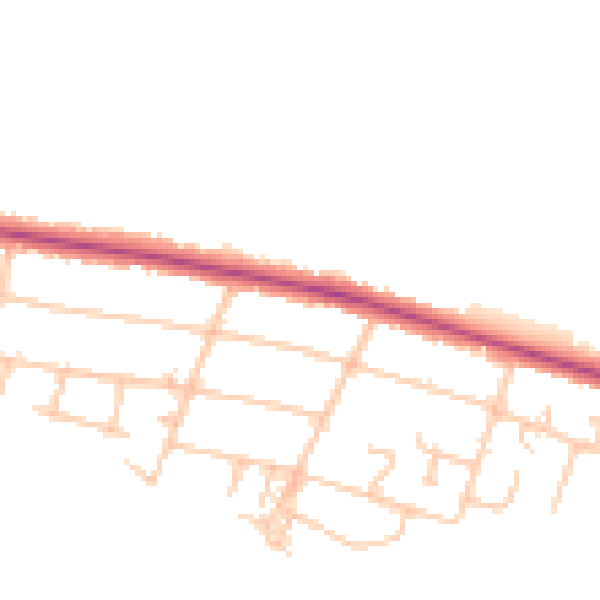 Daytime road noise heatmap for CV3 2AZ