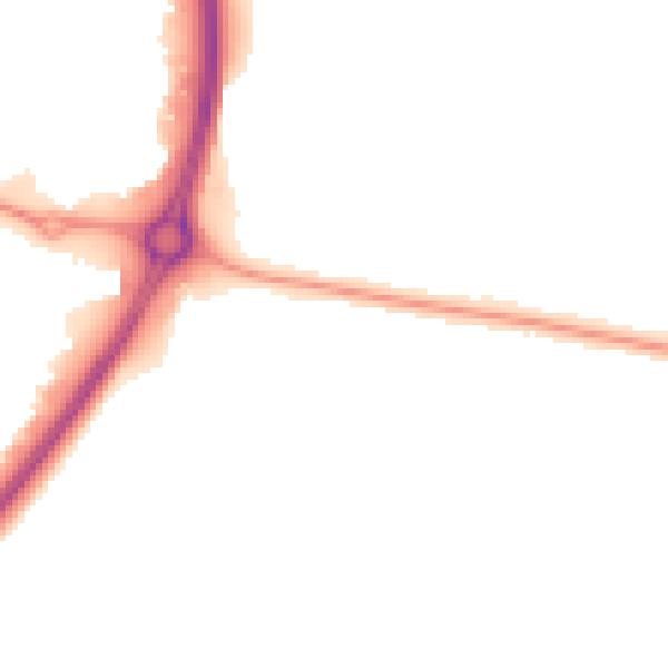 Night-time road noise heatmap for CV3 2BF