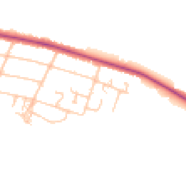 Daytime road noise heatmap for CV3 2BG