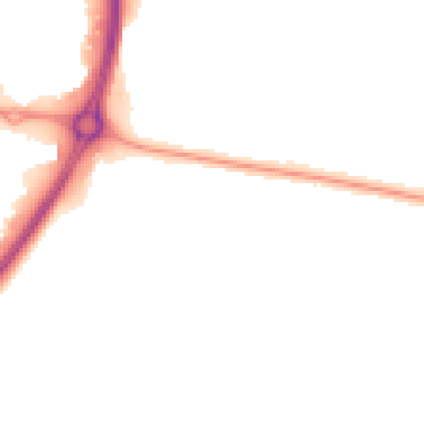 Night-time road noise heatmap for CV3 2BL